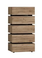 Комод Nature 6 Дуб Табачный Craft - Черный Комод Nature 6 Дуб Табачный Craft - Черный