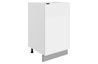 БАРИСТА Шкаф рабочий L450 (1 дв.гл )(правый) (белый/милк матовый)