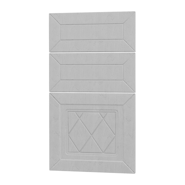 Фасад РОМБ серый 3 ящика 400