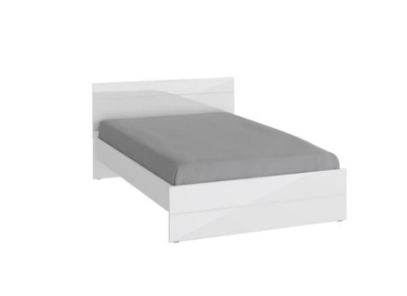 GLOSS Кровать 1600*2000 Белый/Белый глянец