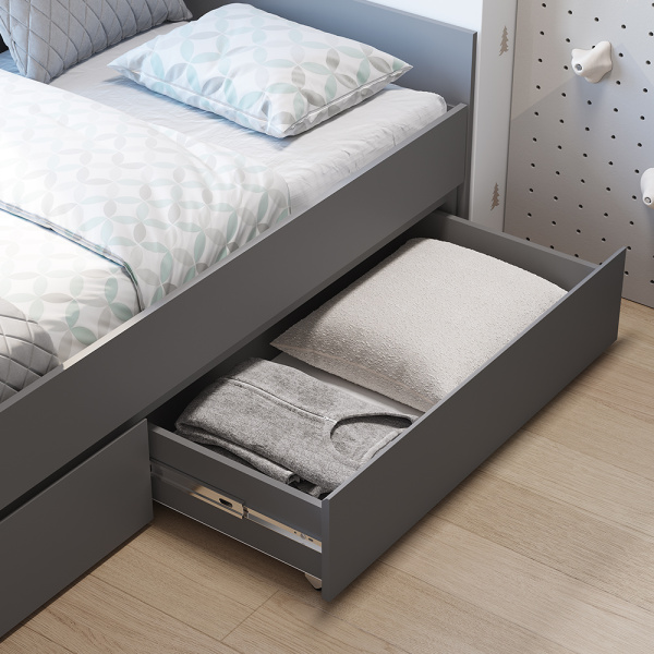 Симпл Кровать КР-17 1600*2000+ настил реечный Графит