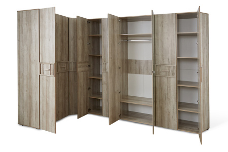 Шкаф для одежды и белья 444 Scandica Oslo Дуб серый