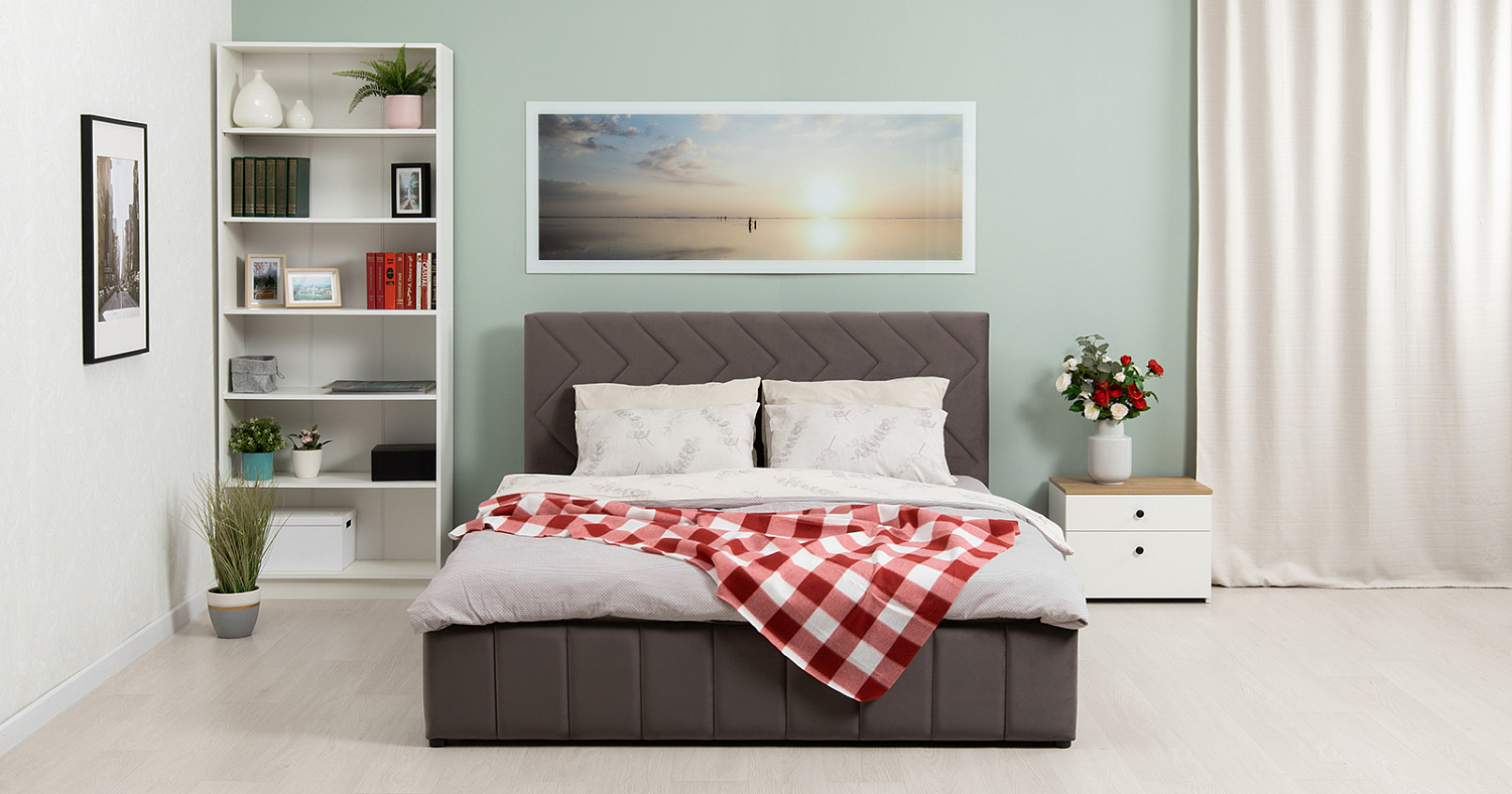 Милана кровать 1600*2000 с подъем. мех. Лекко Фог 