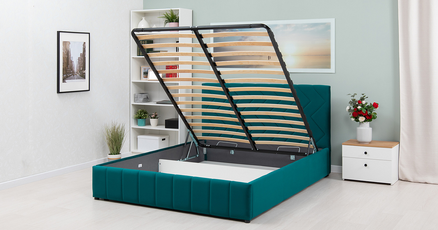 Кровать Милана 1600*2000 Tenerife izumrud