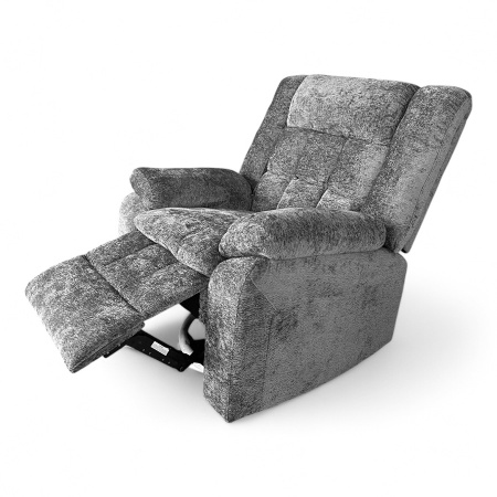 Кресло-реклайнер YF-S 8061/ ткань шенил В1130-19, Ручн. управление, подв. и вращение