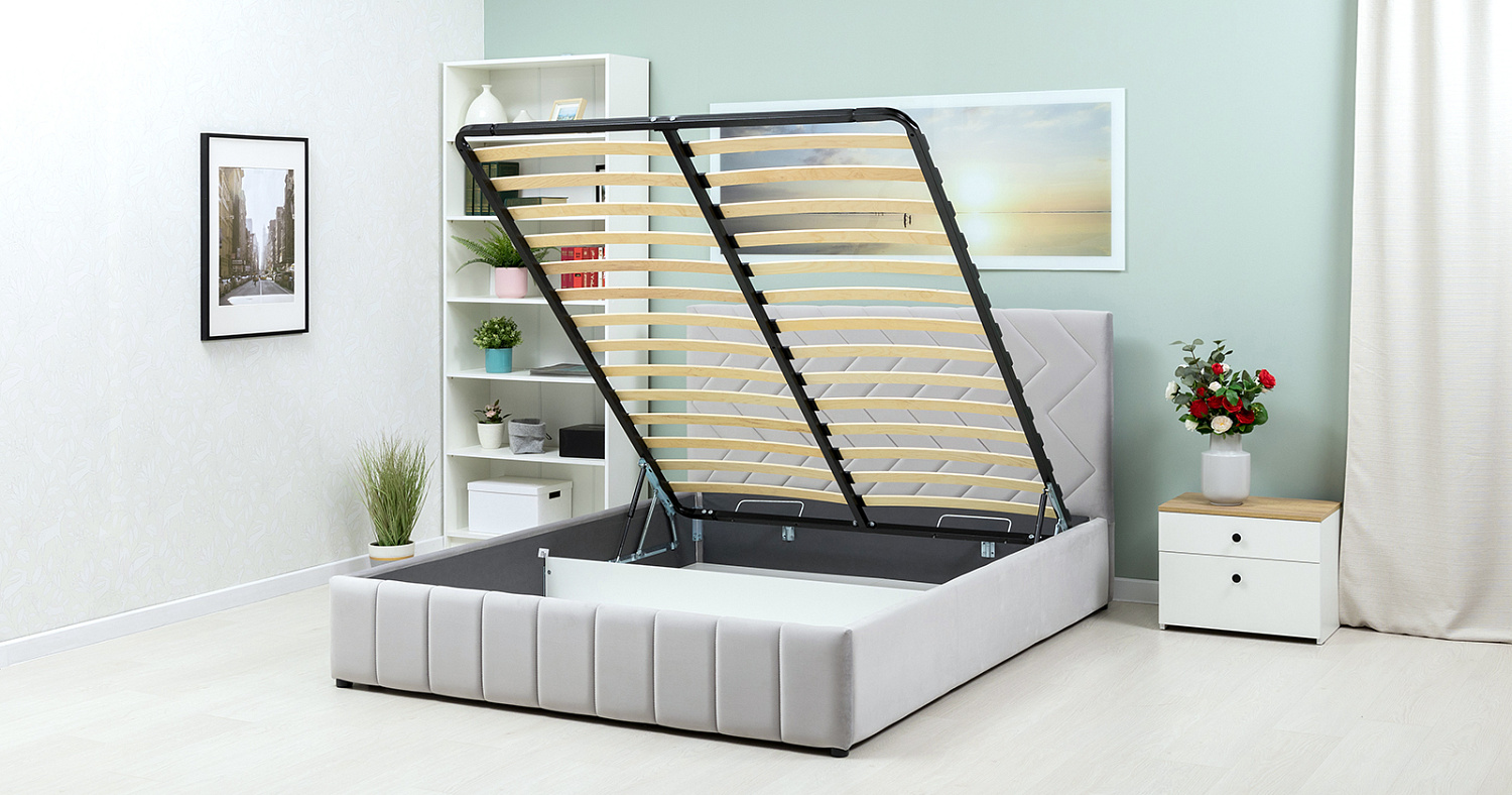 Кровать Милана 1600*2000 Tenerife silver