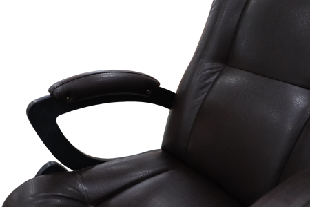 Кресло для отдыха Dondolo, Модель 51, венге, экокожа Vegas lite amber