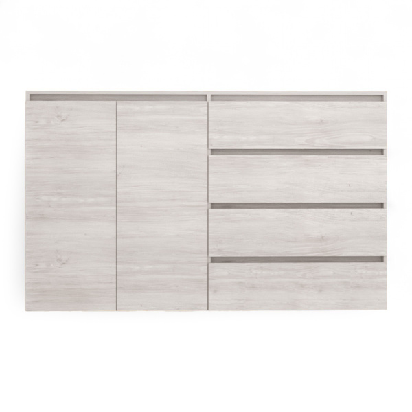 ВЕНСЕН Комод 4 ящика 2двери /Сосна Лофт/