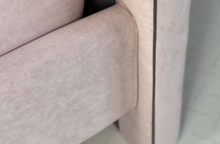 Кровать с основанием Лео 90х200 см нежно-розовый/графит