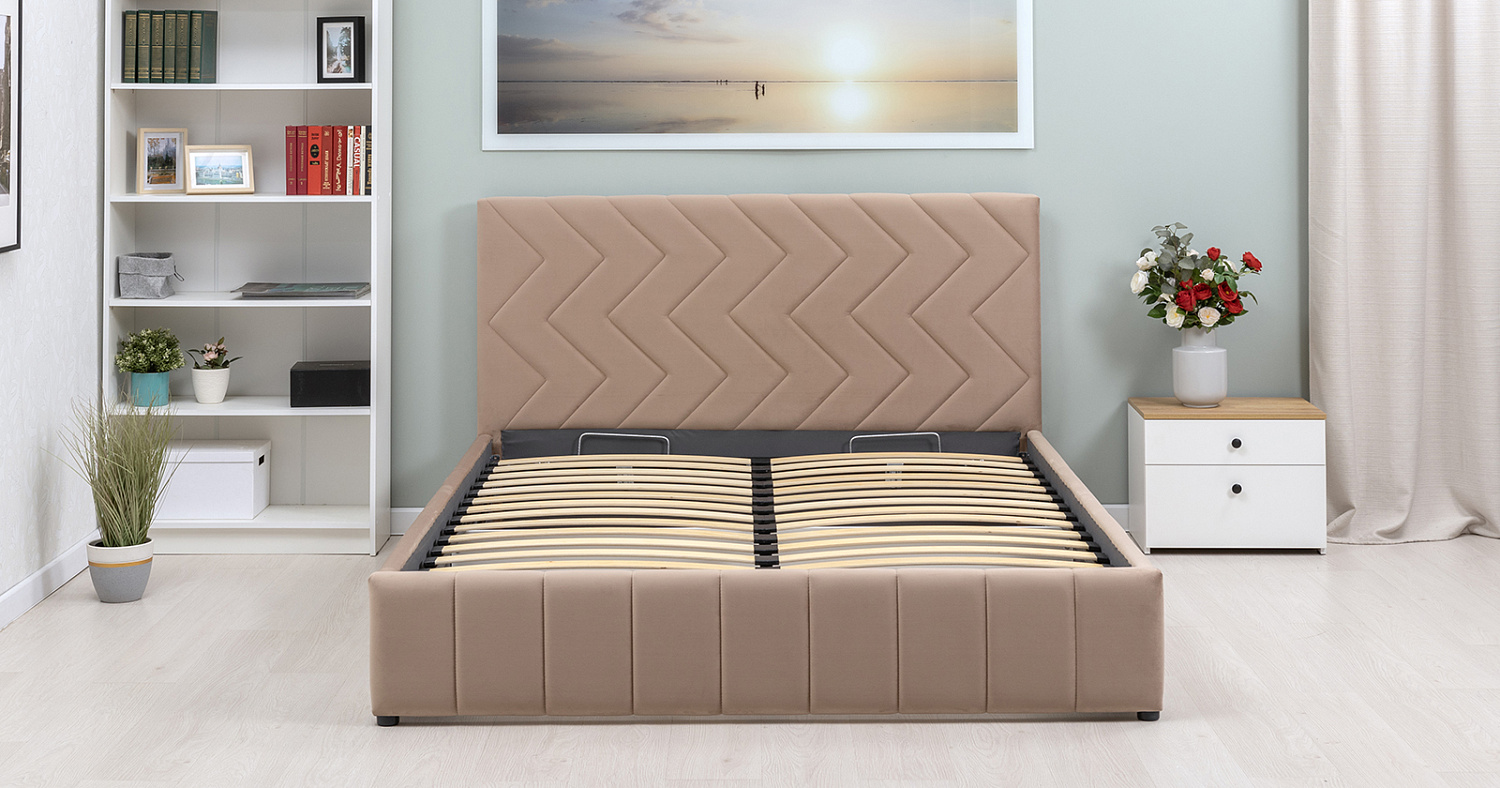 Кровать Милана 1600*2000 Tenerife latte