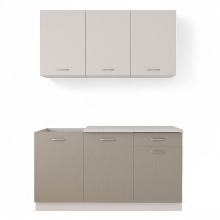 Кухонный гарнитур  №2/1 Кашемир/Дуб Латте/Дуб Мокко