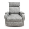 Кресло-реклайнер  YF-S 8025  ткань  белый лен, механич. реклайнер, ручн. управление