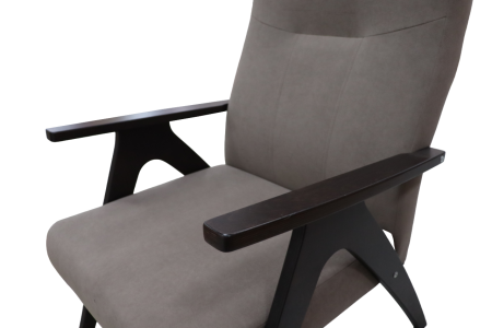 Кресло "ОСКАР" (каркас Орех, ткань Твист 5, коричневый)