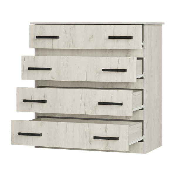 Комод Стандарт № 6  Дуб крафт белый/