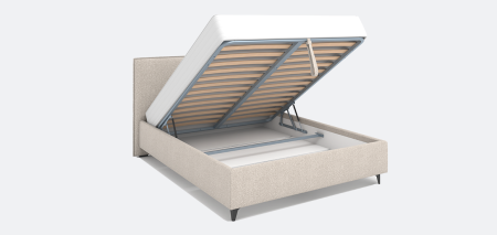 Кровать Ингрид 1600*2000 TUTOR PEBBLE 