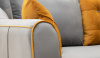 Диван "Френсис" ТД 259 Кварц серый/Амиго еллоу