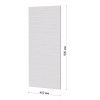 Фасад БЕЛЫЙ СТРАЙП 400 Высота 900