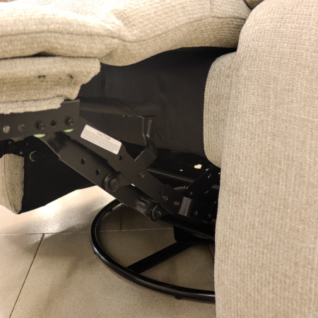 Кресло-реклайнер SX-81423H Bailun-01 light grey/Велюр серый с вращающимся механизмом