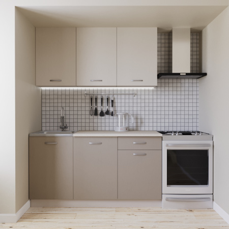 Кухонный гарнитур  №2/1 Кашемир/Дуб Латте/Дуб Мокко