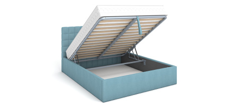Кровать с подъемным механизмом Ребекка 160*200 Newtone aqua blue