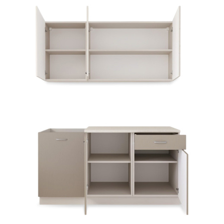 Кухонный гарнитур  №2/1 Кашемир/Дуб Латте/Дуб Мокко