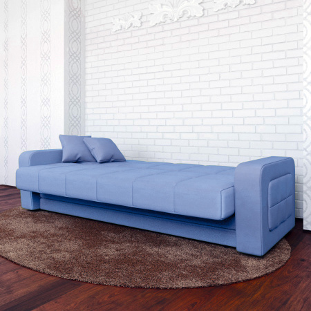 Диван-кровать "Лидер 3/1" Cabrio 104 синий