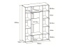 Шкаф для одежды и белья 555 Scandica Oslo Стандарт