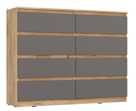 Сити Комод К-16 Серый Графит/Дуб Крафт Золотой /Ваша ме