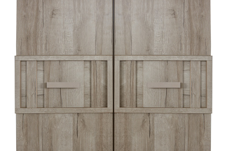 Шкаф для одежды и белья 444 Scandica Oslo Дуб серый