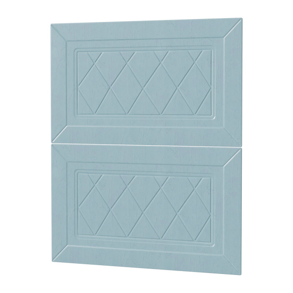 Фасад РОМБ голубой 2 ящика 600