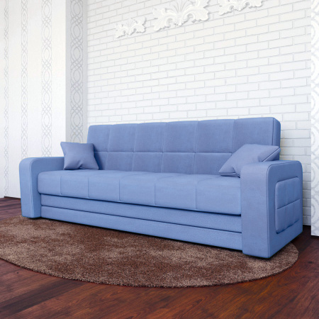 Диван-кровать "Лидер 3/1" Cabrio 104 синий