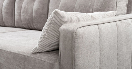 Диван "Арно" Арт.ТД 563 Лаки 02 (сер жемч.), Лаки 02, Vertical 910 мол-серый