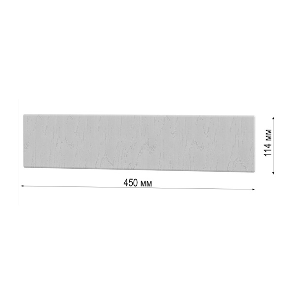 Фасад ПРАГА (ромб) серый под духовку 114 * 450