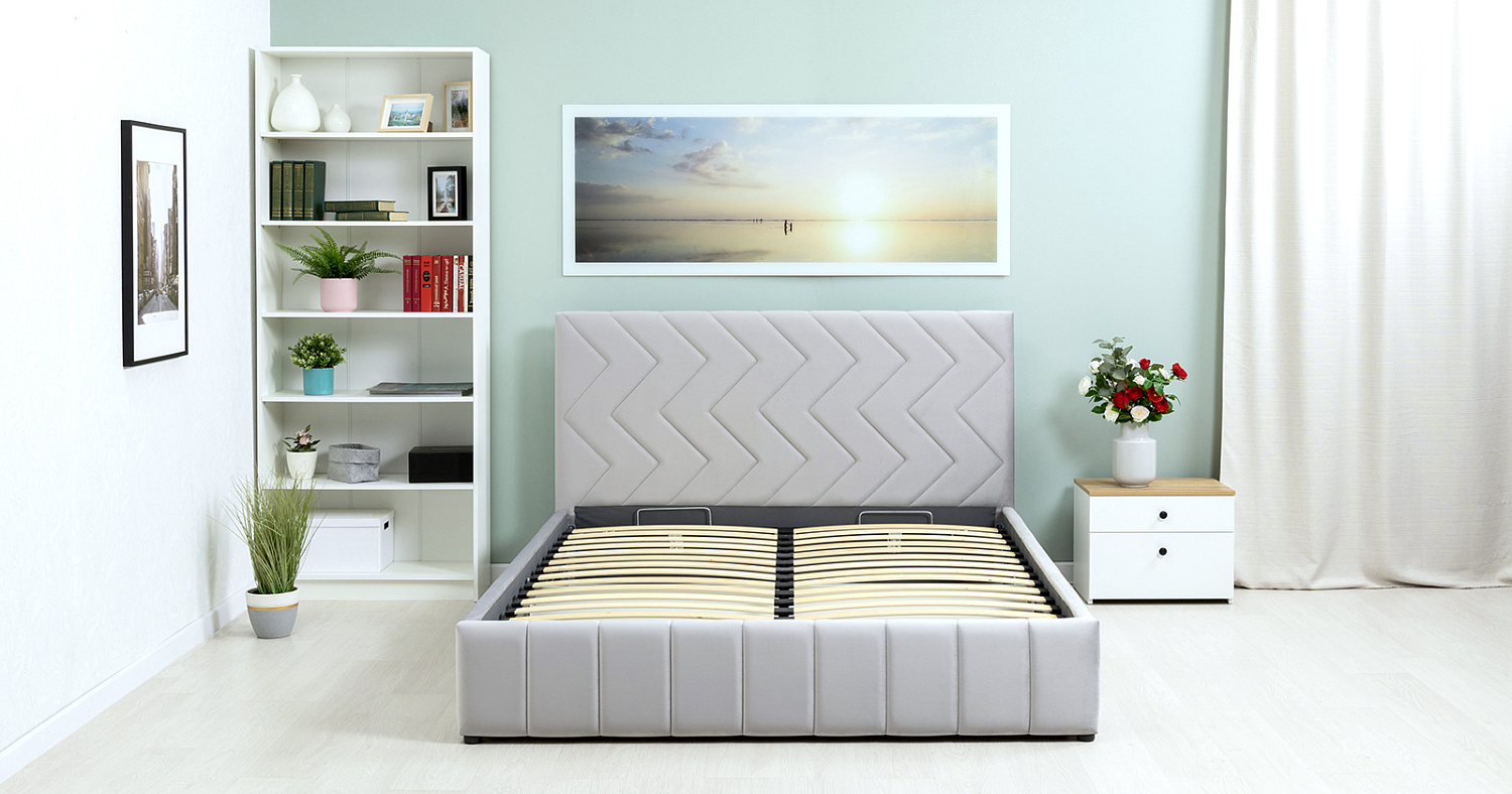 Кровать Милана 1600*2000 Tenerife silver