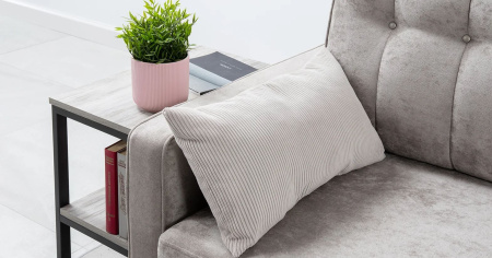 Диван "Арно" Арт.ТД 563 Лаки 02 (сер жемч.), Лаки 02, Vertical 910 мол-серый