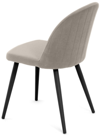 Стул Капри-3, Т170 (бежевый)+нога 1R32 (черный)