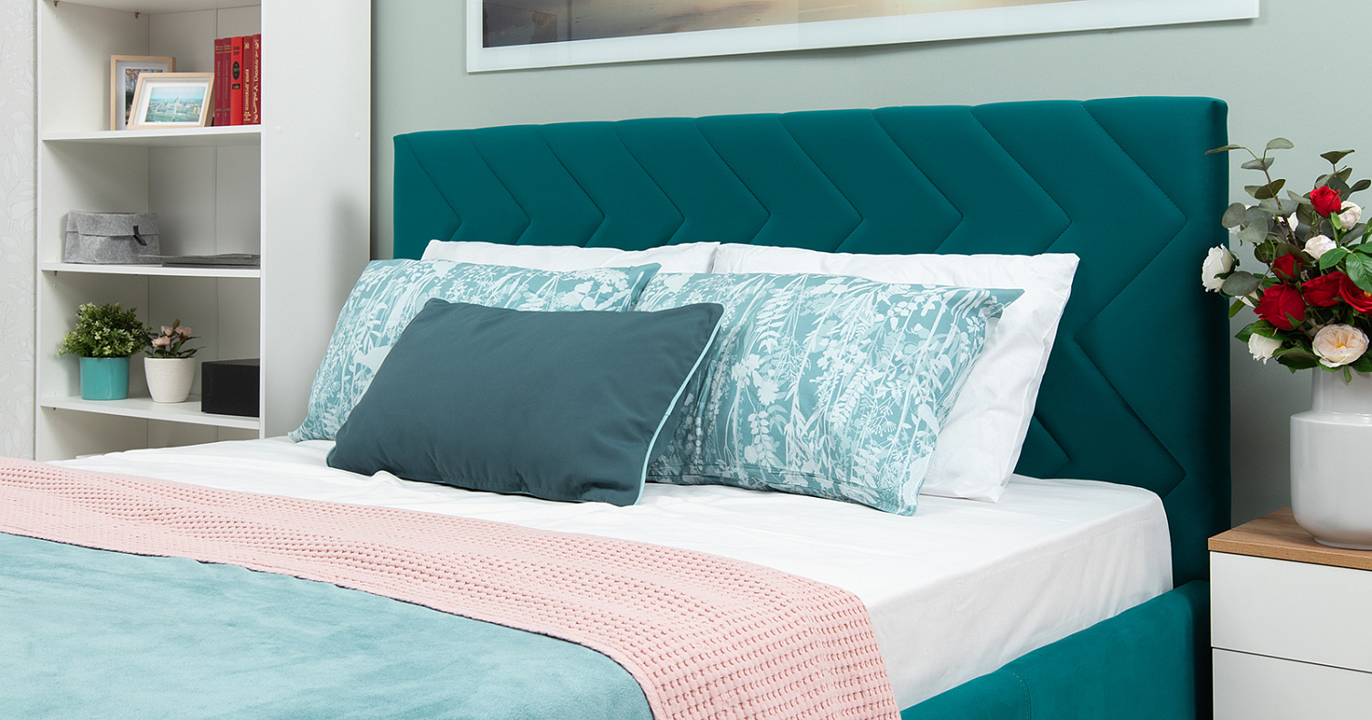 Кровать Милана 1600*2000 Tenerife izumrud