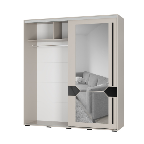 Шкаф-купе Крафт-9 1962*594*2176 Кашемир