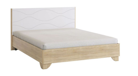 Зара Кровать  Комфорт 1600*2000  SMZ -06.1623 дуб сонома/белый