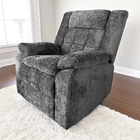 Кресло-реклайнер YF-S 8061/ ткань шенил В1130-19, Ручн. управление, подв. и вращение