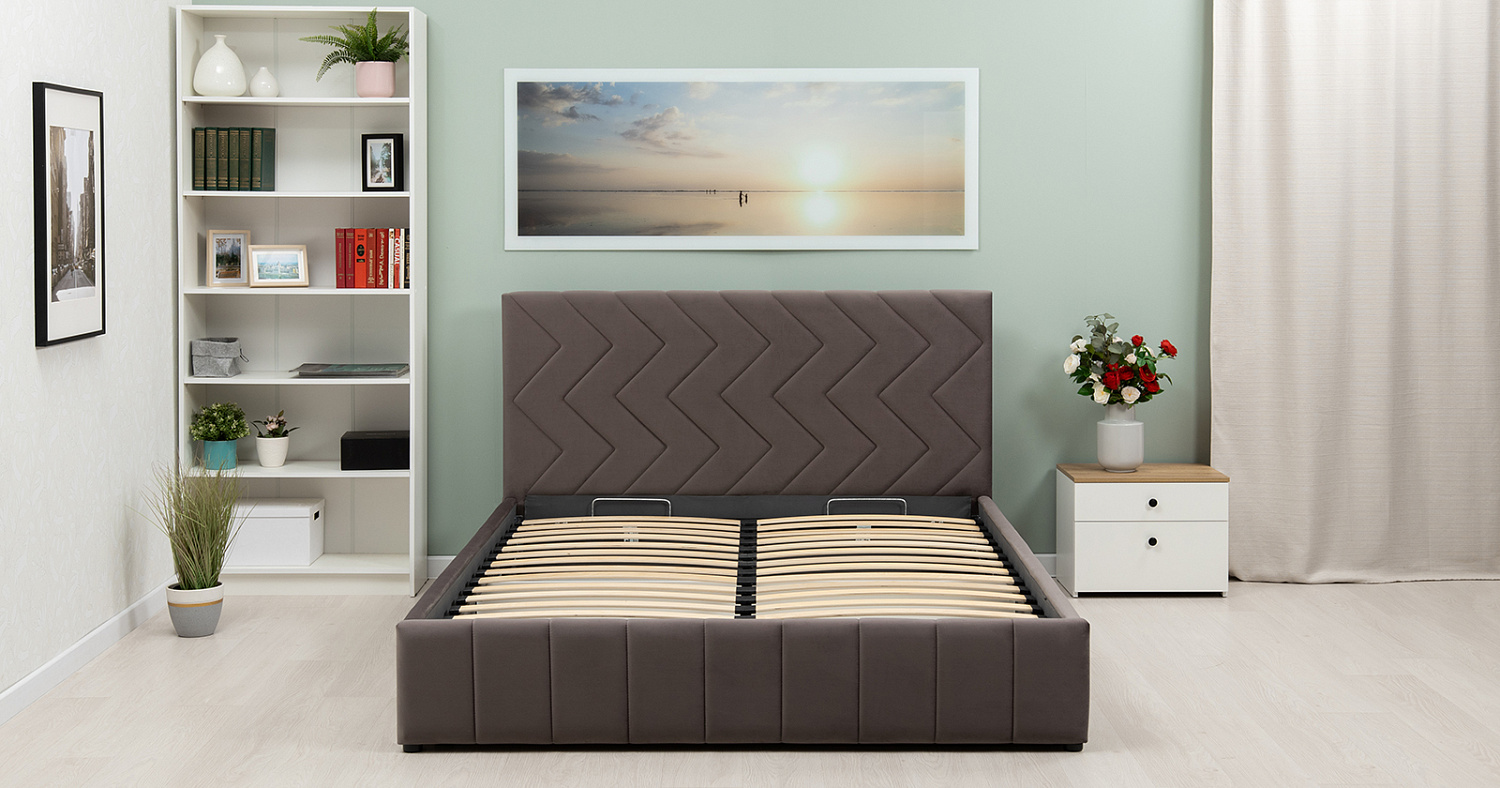 Милана кровать 1600*2000 с подъем. мех. Лекко Фог 