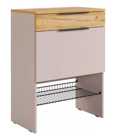 Баско Прихожая Обувница, (602х354х806)) /Кашемир/дуб крафт золотой