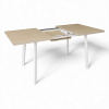 Стол Дублин CRAFT 32 ,1200(+380)*800,бабочка,(ЛДСП Туя), В2/белый