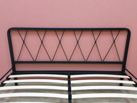 Кровать Клэр КМД 18 120*200 (с основанием) черный