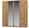 STERN Шкаф 4-х дверный с зеркалом Дуб Вотан