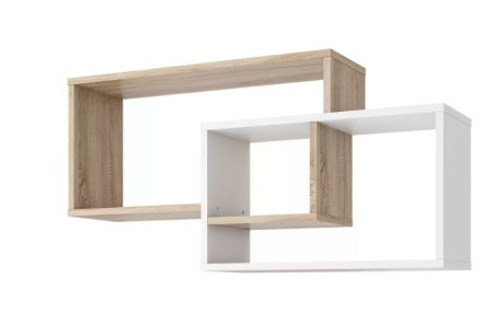 Полка "Алекс" Дуб Сонома / Белый