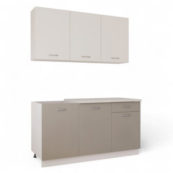 Кухонный гарнитур  №2/1 Кашемир/Дуб Латте/Дуб Мокко