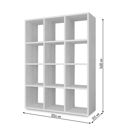 КОРИНН  Стеллаж 3 х 4 ячейки / Дуб сонома 