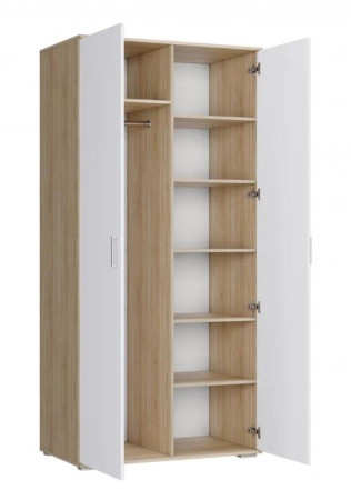 Шкаф ШРК-2 Лайт белый/корпус дуб сонома