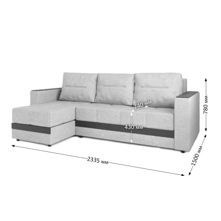 Диван угловой Лидер 10 S 2292-20